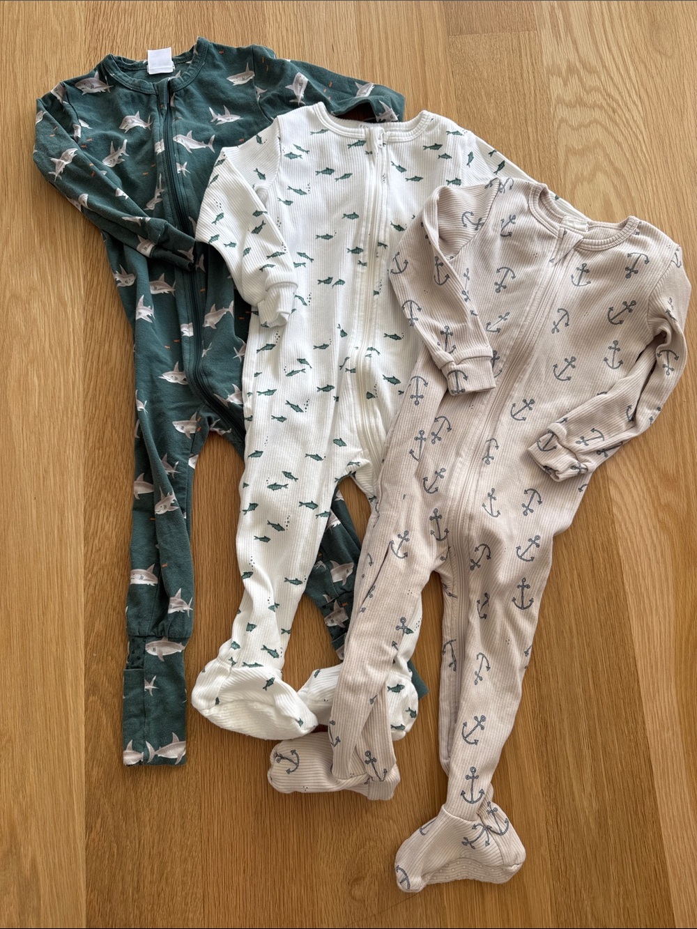 Petit Lem one piece footies set of 3